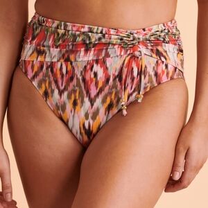 Bleu Rod Beattie FREE SPIRIT Shirred High Waist Bikini Bottom NWOT